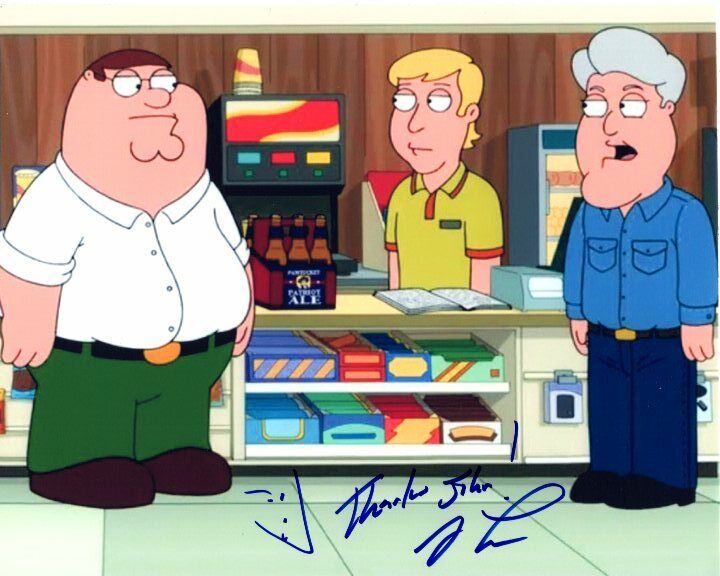 JAY LENO Autographed Signed FAMILY GUY Photo Poster paintinggraph - To John