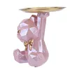 Bear Storage Tray Bear Tray Statue Decorative Jewelry Candy Tray for Home Office