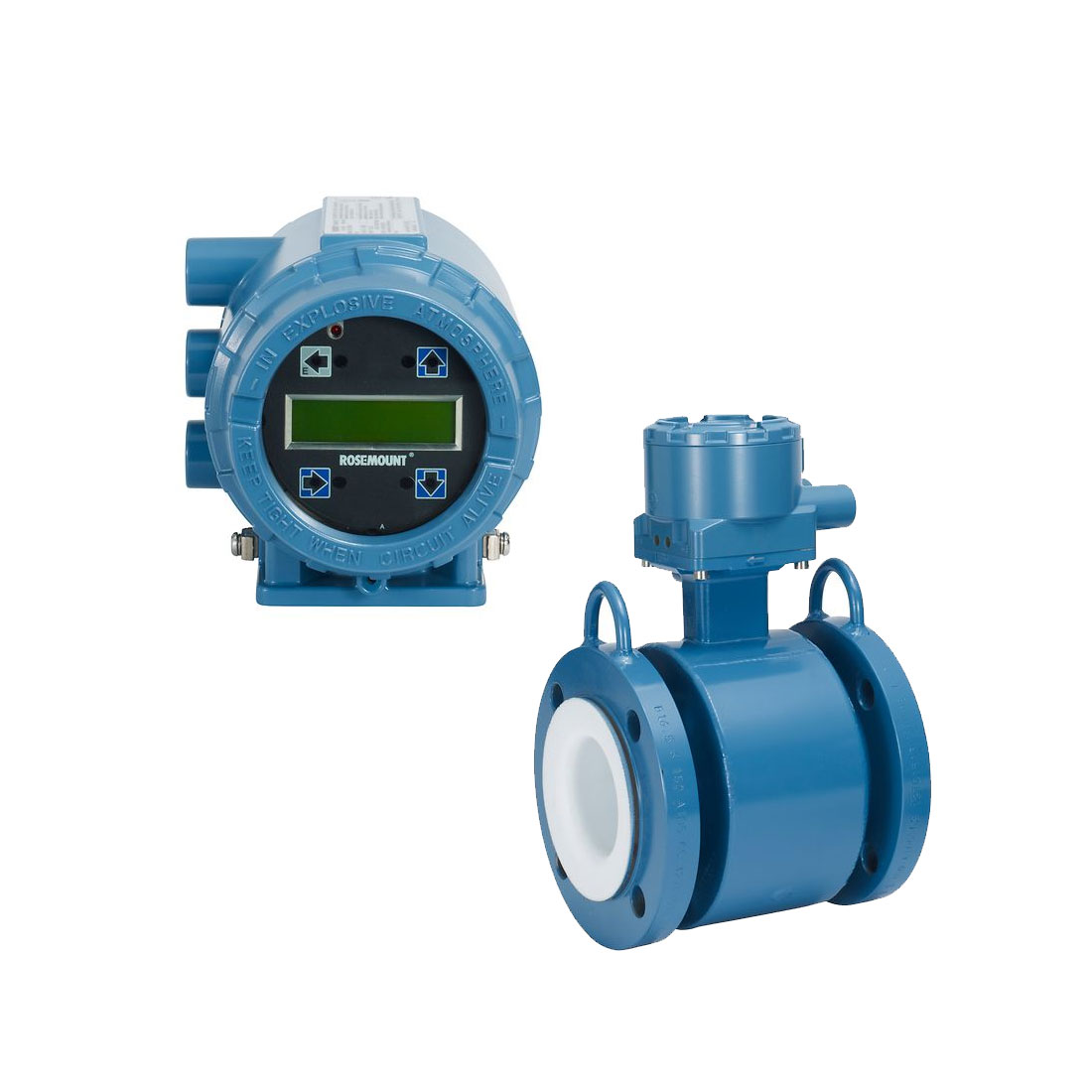 rosemount,Rosemount 8732E Transmitter and 8705200 Sensor | Flanged Magnetic Flow Meter