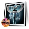 Elegante Dame - speziell geformte Diamond Painting - 30*30cm