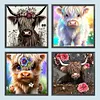 4pcs Diamond Painting -DIY Round Drill Animal