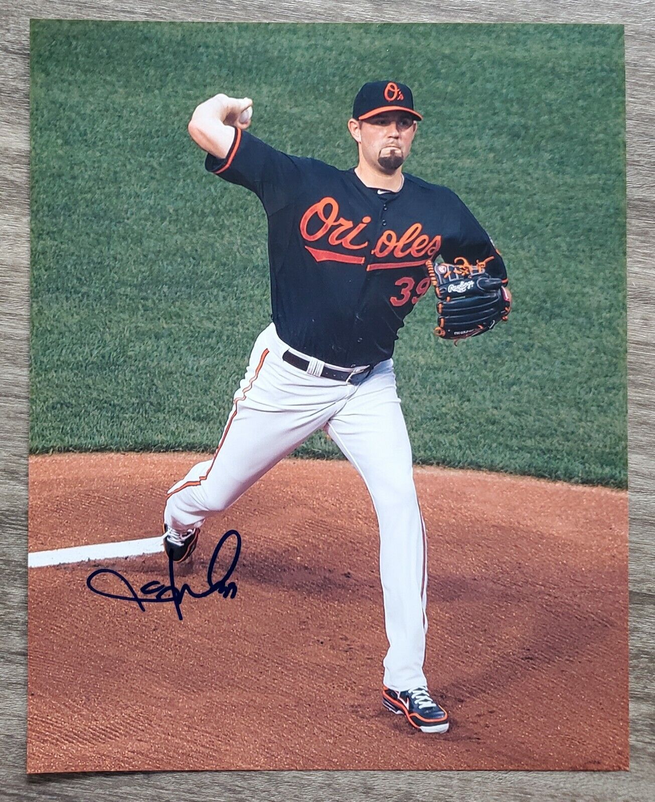 Jason Hammel Signed 8x10 Photo Poster painting Baltimore Orioles MLB RAD