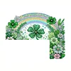 (US Local)Rainbow Clover  Diamond Painting Door Corner Sign DIY Door Frame Decor