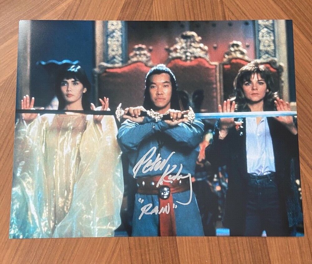 * PETER KWONG * signed 11x14 Photo Poster painting * BIG TROUBLE IN LITTLE CHINA * RAIN * 9