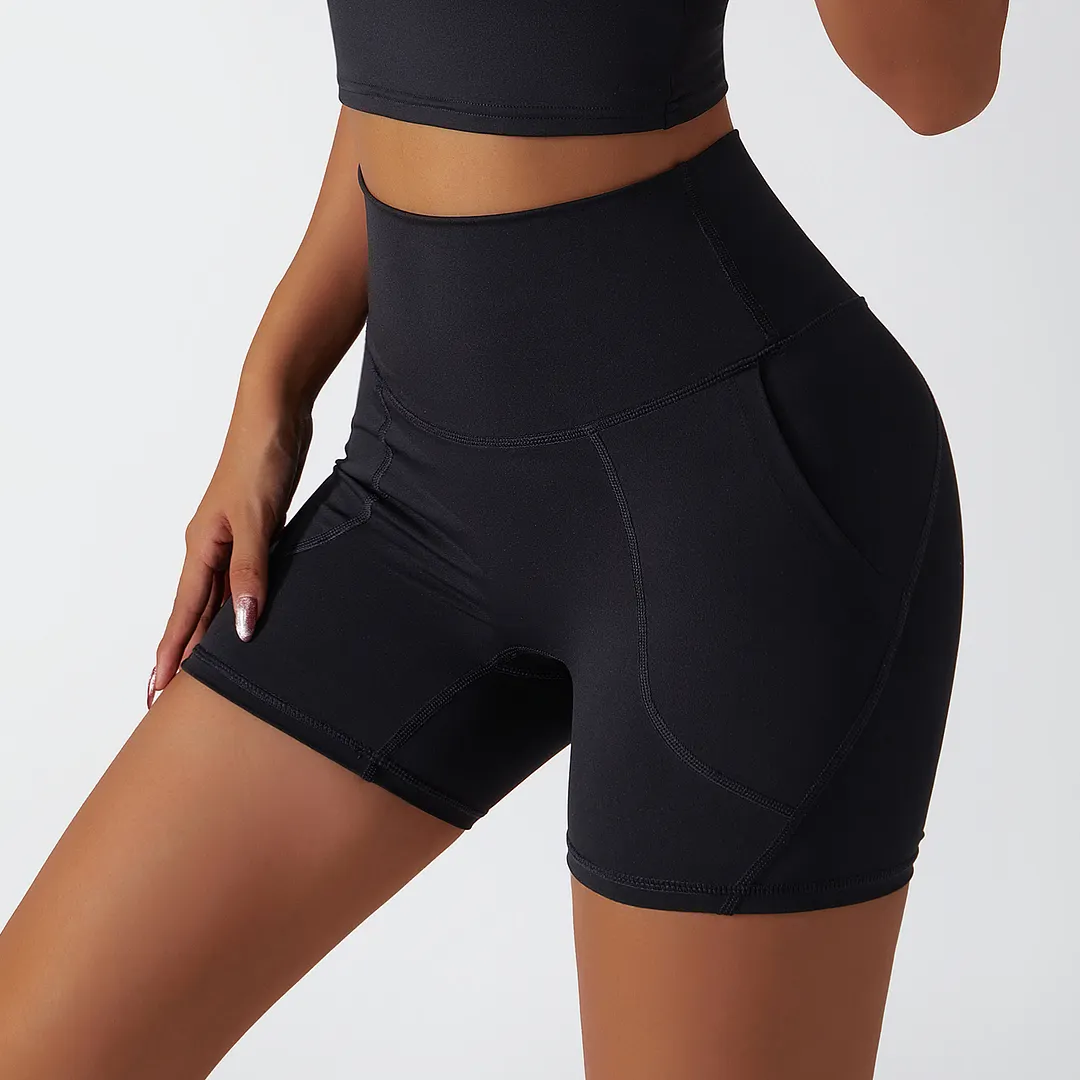 Different types of high rise no camel toe squat proof tummy control comfort lightweight buttery soft hot yoga shorts womens online shopping on Hergymclothing