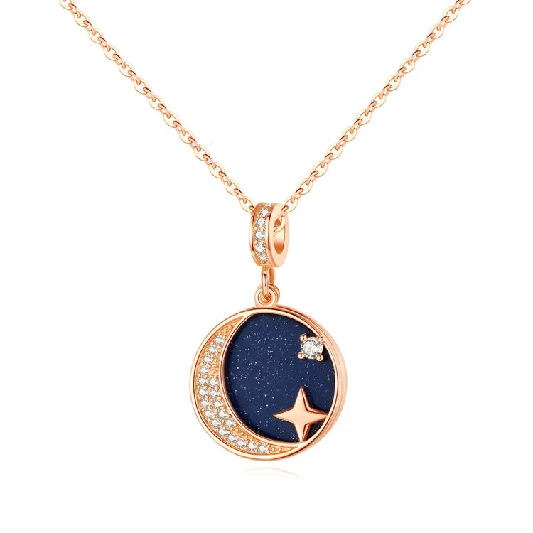 For  Niece - S925 The Darkest Nights Produce The Brightest Stars Planet Openable Necklace