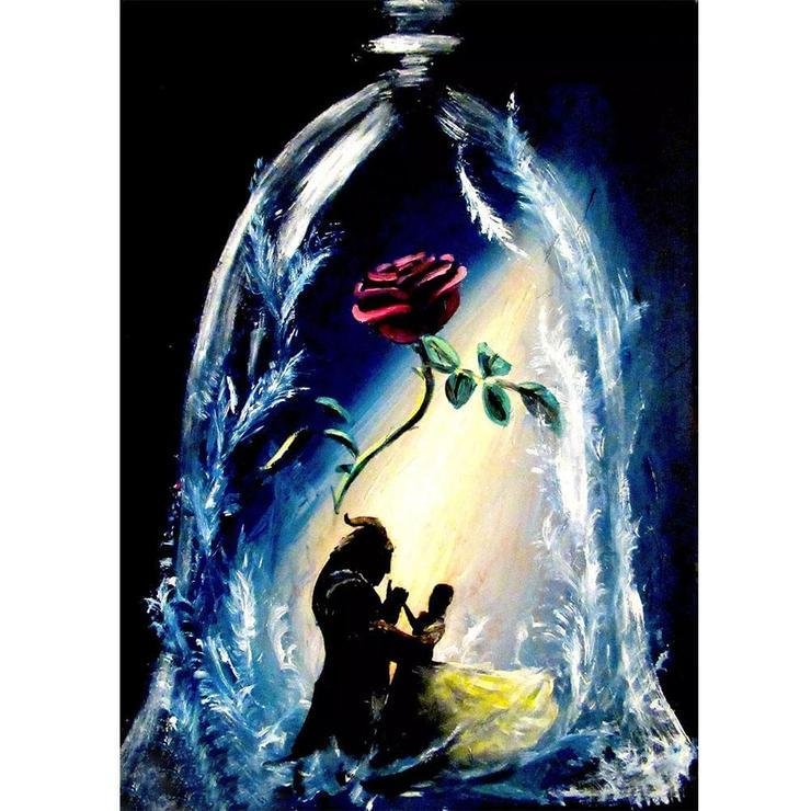 Full Round Diamond Painting Beauty and the Beast (40*30cm)