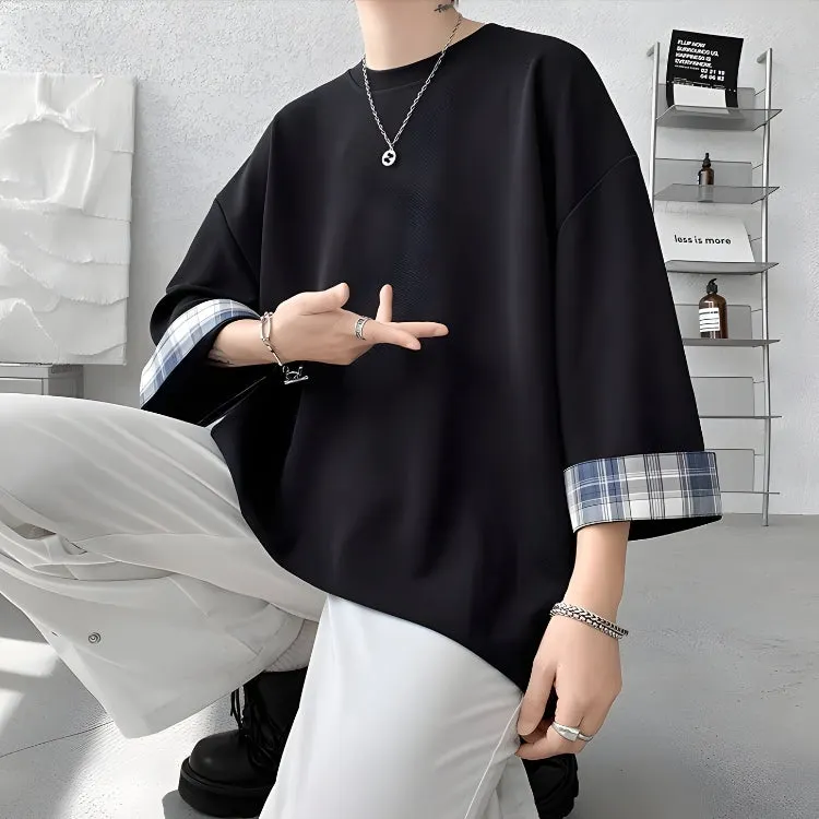 Brownm Boy Oversize Detailed Tee