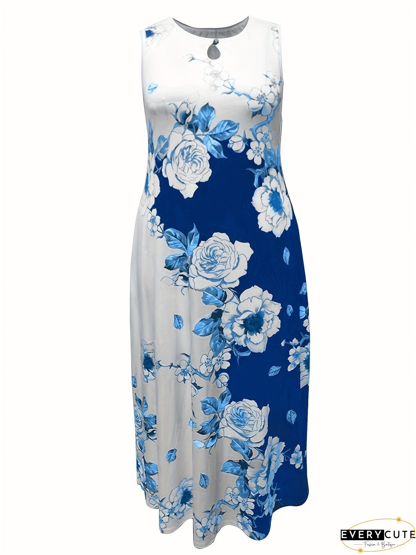 Plus Size Floral Dress