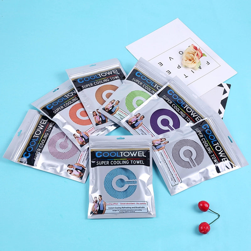 Cold Towel Outdoor Sports Cooling Cold Towel Carrying Labor Sweat Wipe Quick-drying Polyester Cold Towel Cold Towel