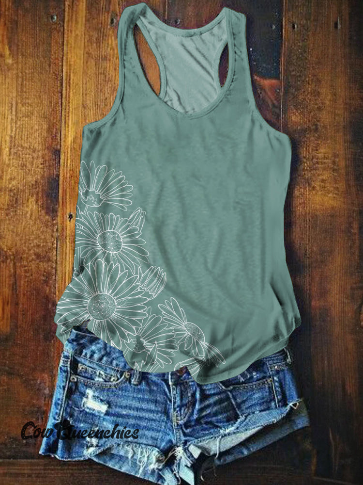 Women&rsquo;s Vintage Floral Print Tank Top Multicolor / S