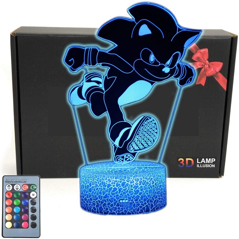 

LED Colorful Touch Remote Control Desk-3D Night Light, 501 Original