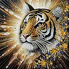 Diamond Painting-DIY Crystal Rhinestone Tiger