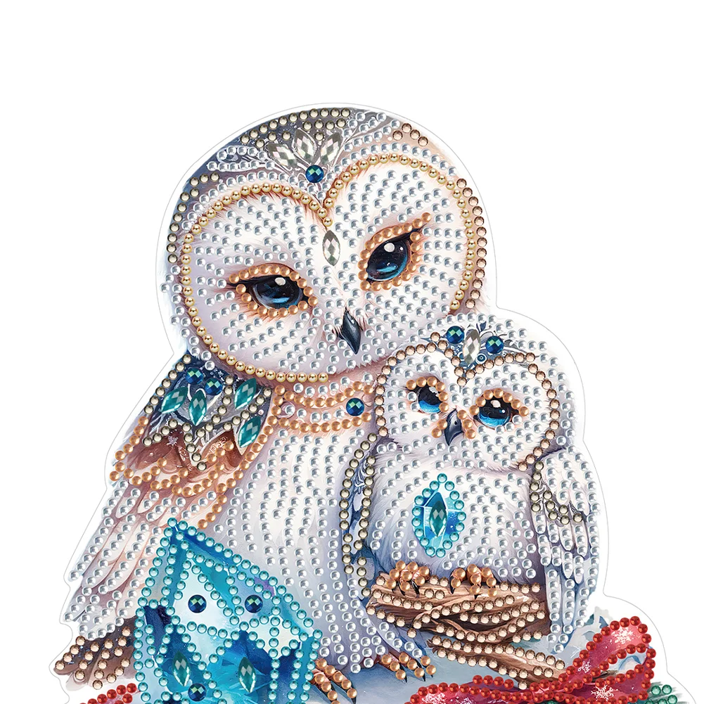 DIY Owl Butterfly Diamonds Painting Table Lamp 5D Diamond Painting Night Light