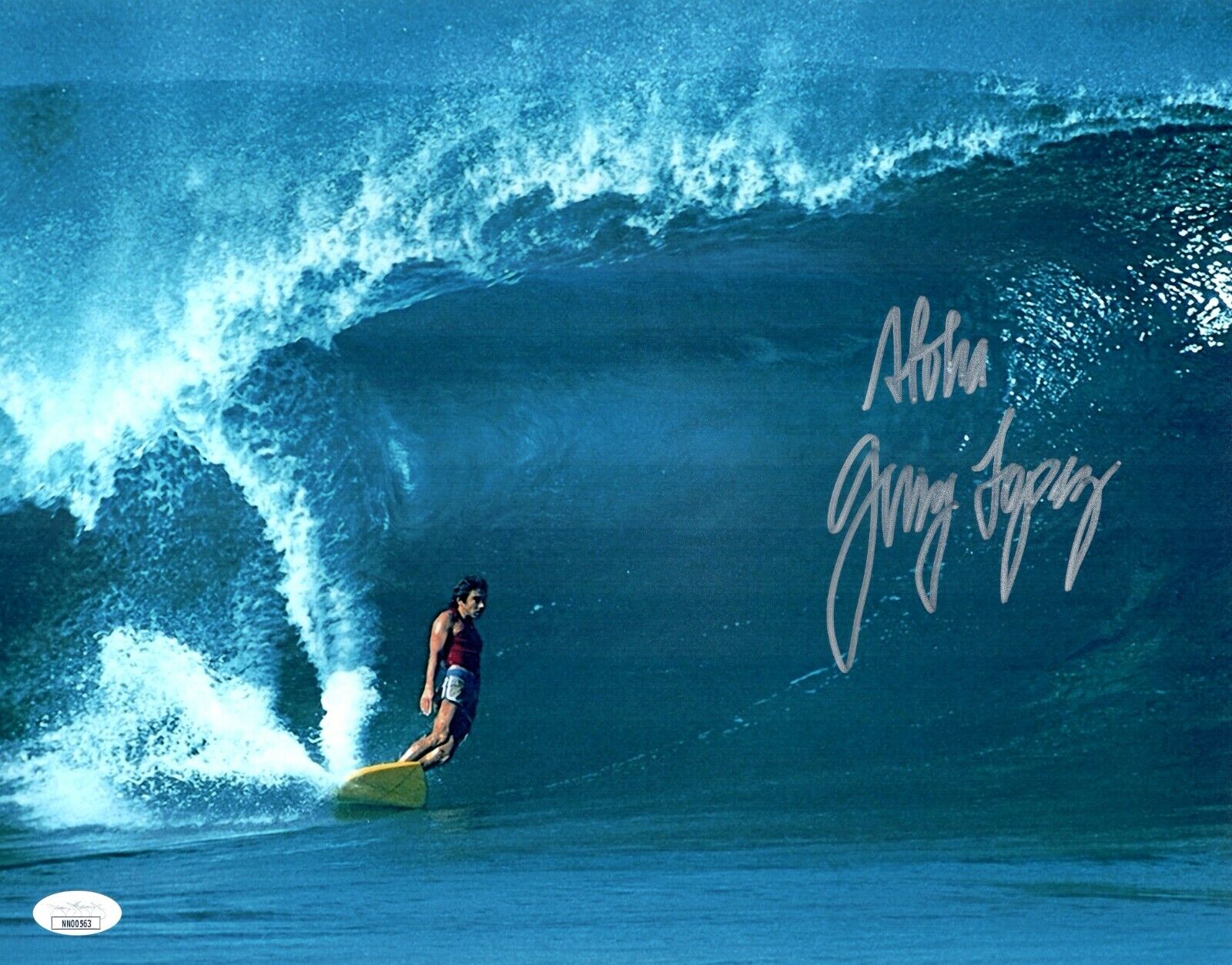 GERRY LOPEZ Signed MR. PIPELINE Surfing Legend 11x14 Photo Poster painting Autograph JSA COA