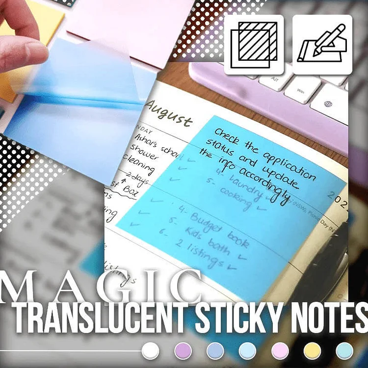 Magic Translucent Sticky Notes The Cold Blanket
