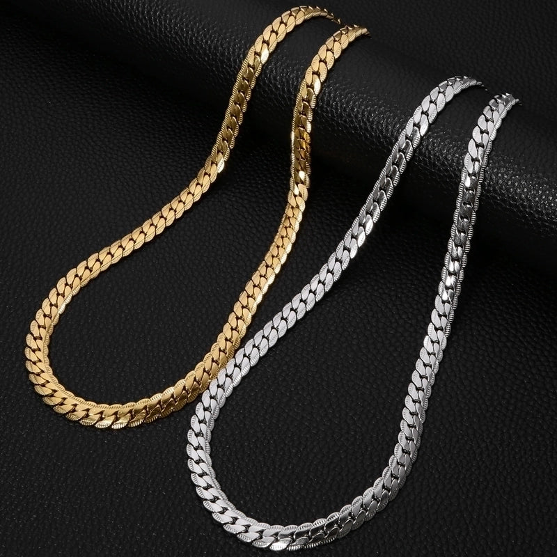 Minimalist Classic Style Solid Color 304 Stainless Steel Plating Gold Plated Unisex Necklace