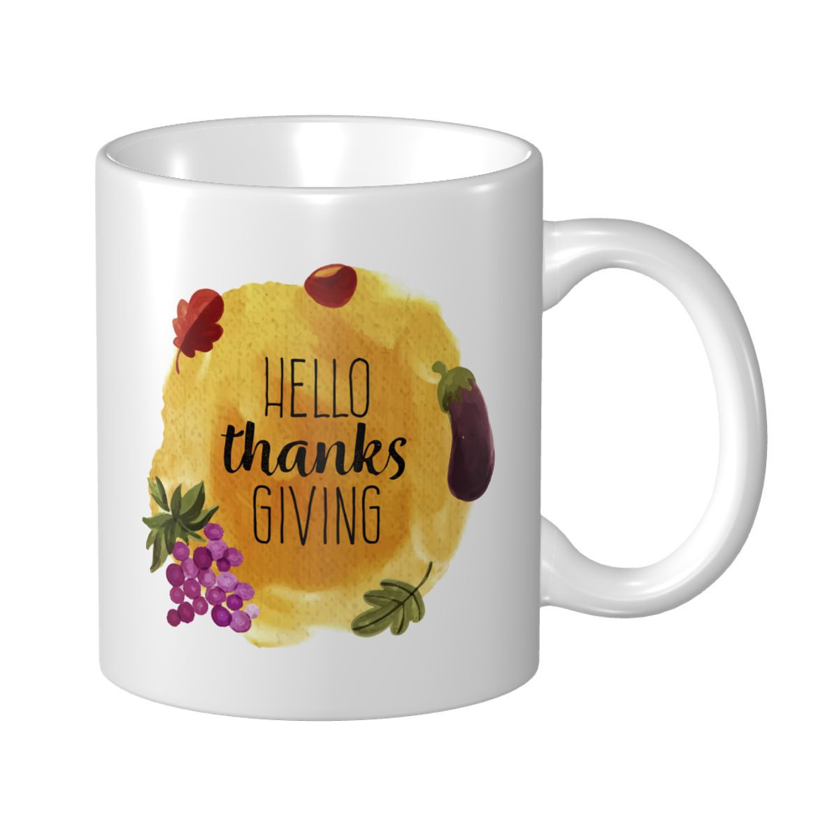 Watercolor Thanksgiving Ceramic Mug