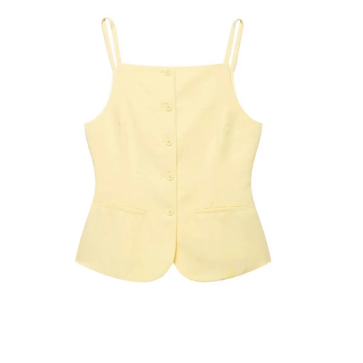 Nigikala Nigikala Women's Explosive Buckle Vest Top + Shorts Set