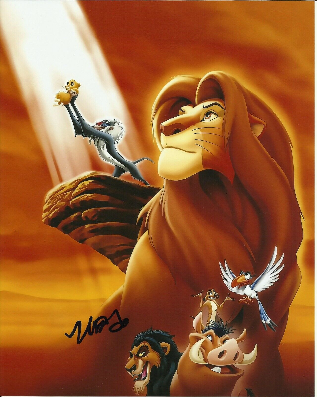 MATTHEW BRODERICK SIGNED LION KING Photo Poster painting UACC REG 242