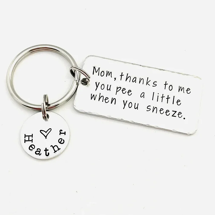 Personalized Name Keychain Funny Mother's Day Gift