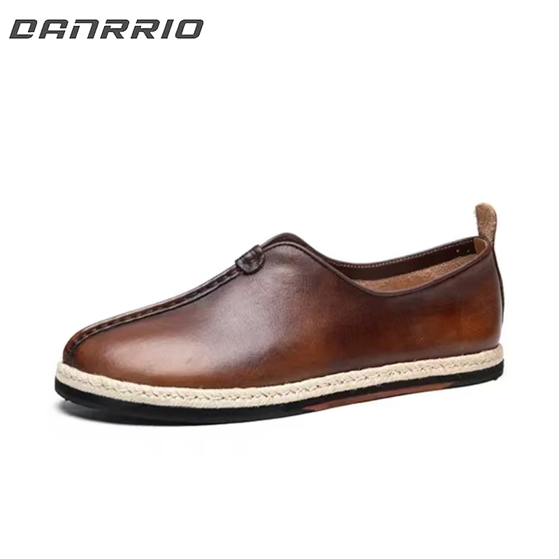 DANRRIO Retro Style Fisherman Comfortable Driving Soft Sole Casual Leather Shoes DANRRIO.COM DANRRIO