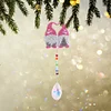 Diamond Painting Two Gnomes Rainbow Collection Crystal Prisms Wind Chime