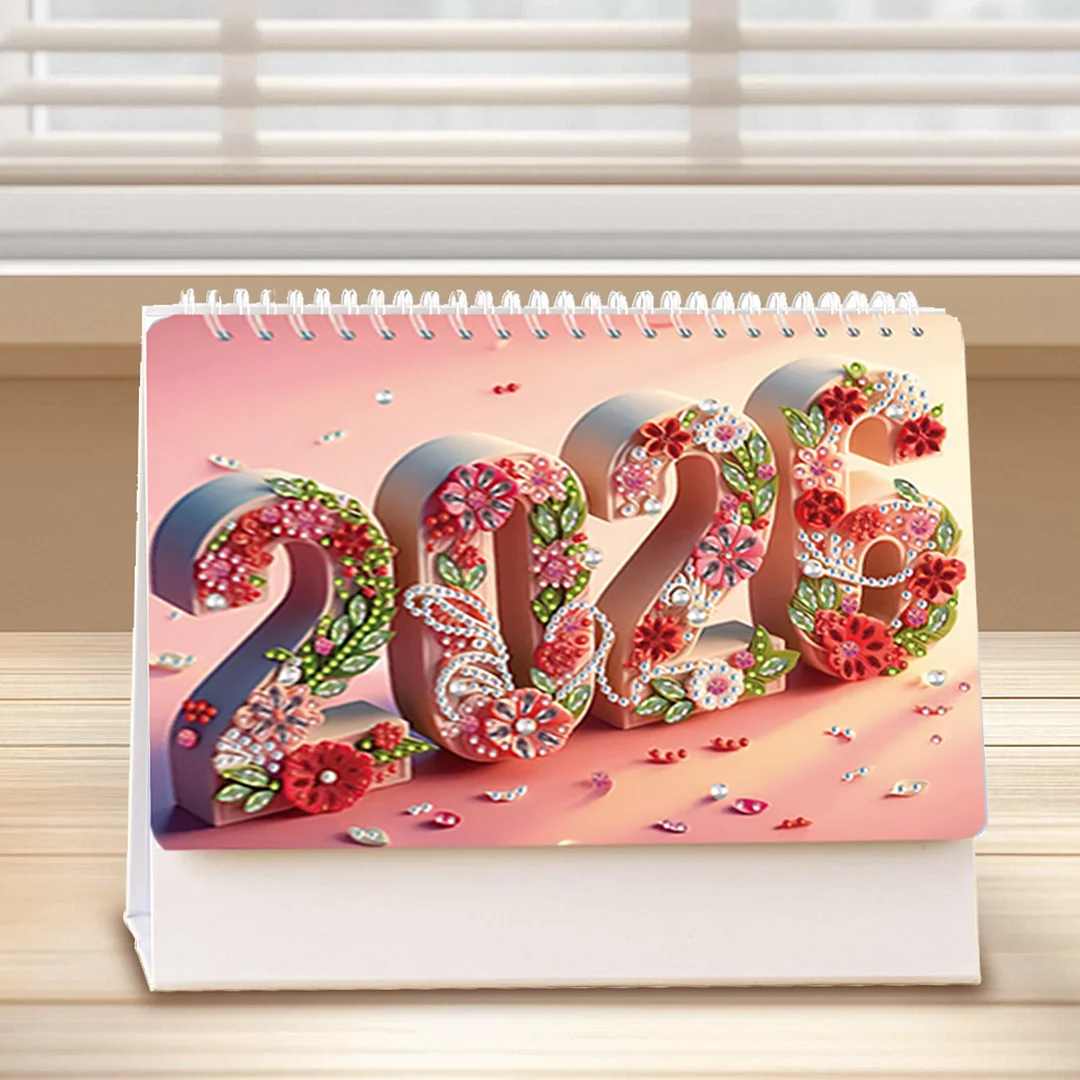 2026 Calendar Diamond Painting Kit Animal DIY Diamond Art Desk Calendar