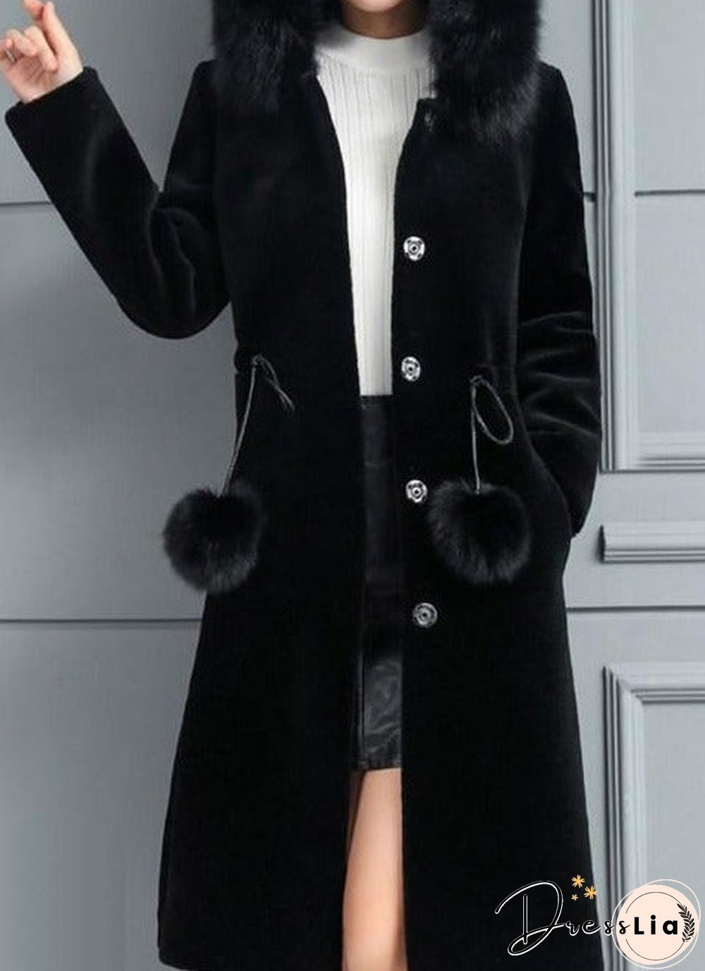 New ins women's medium and long imitation mink coat