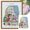 4 Season Window-Winter-14CT Stamped Cross Stitch Kit(29x38cm)