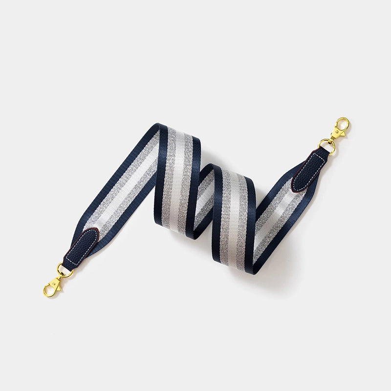 Cowhide Leather Wax Line Stripe Bag Strap