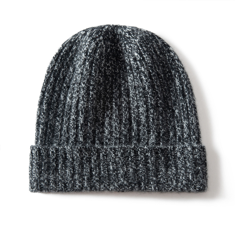 100% Cashmere Cuffed Beanies Ribbed Unisex REAL SILK LIFE