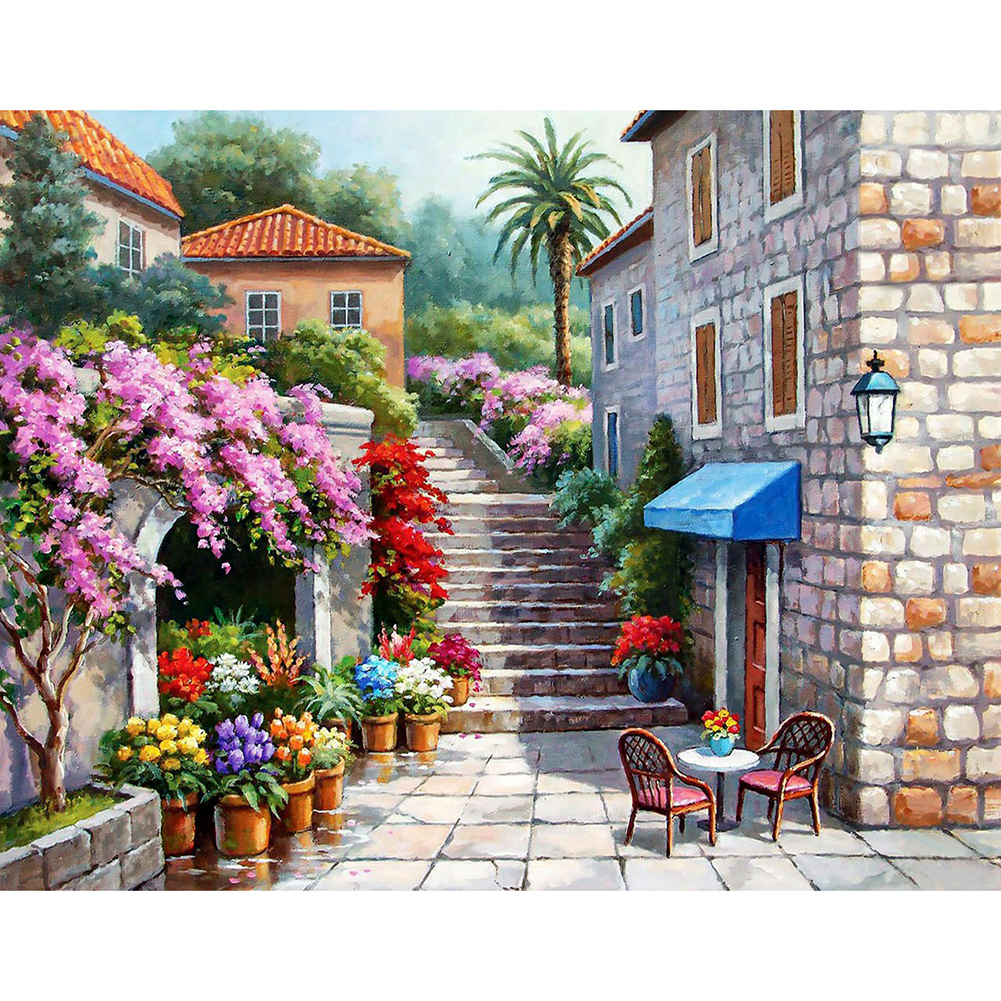 

Street View - Round Drill Diamond Painting - 50*40CM, 501 Original