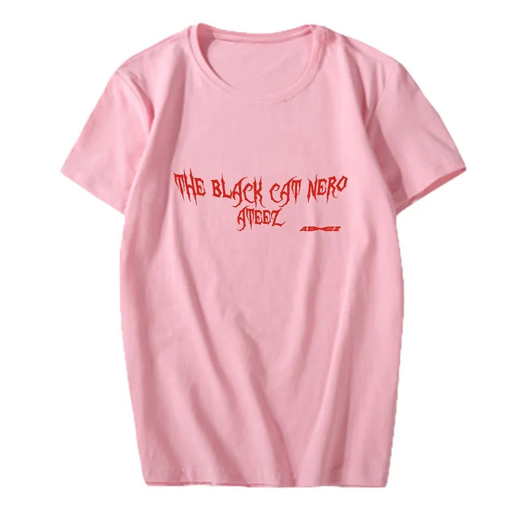 ATEEZ THE BLACK CAT NERO T-shirt