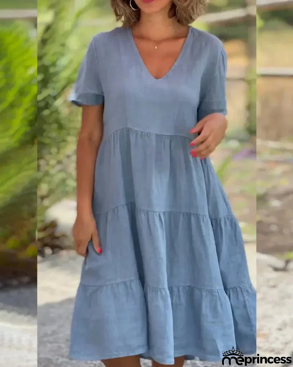 Loose casual dress, spring fashion