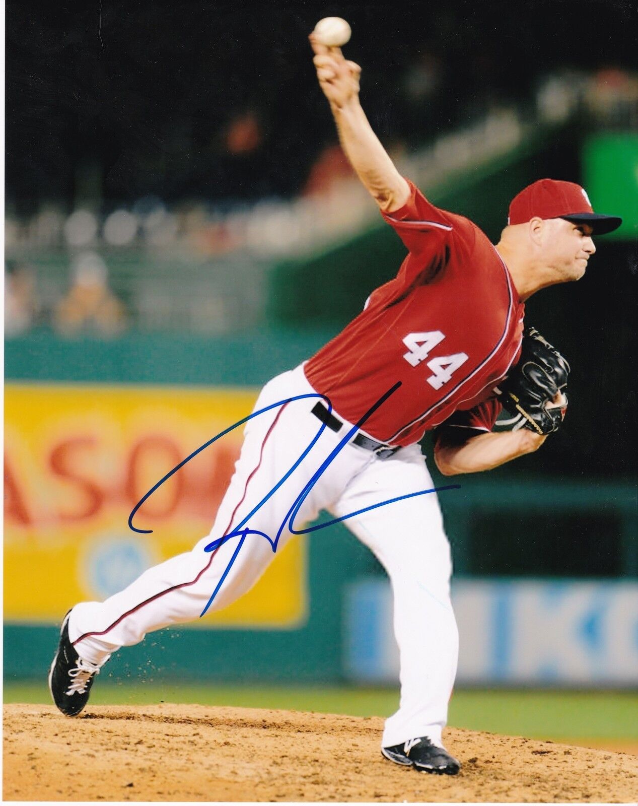 RYAN MADSON WASHINGTON NATIONALS ACTION SIGNED 8x10