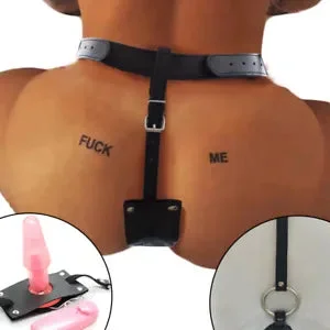 pornhint Pornhint BDSM Bondage Chastity Belt Panties With Electric Plug For Men Gay Adults Games
