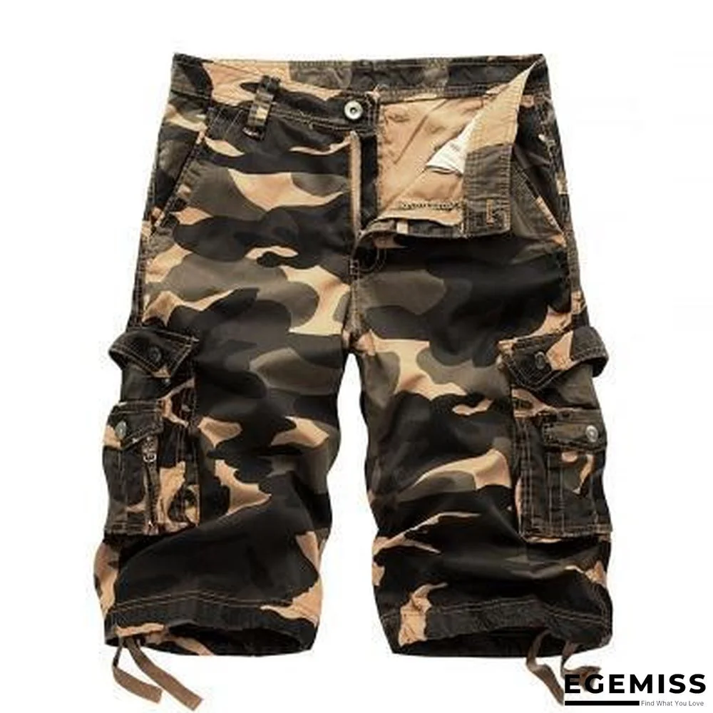 Men's Military Cargo Shorts Summer Camouflage Multi-Pocket Casual Shorts | EGEMISS