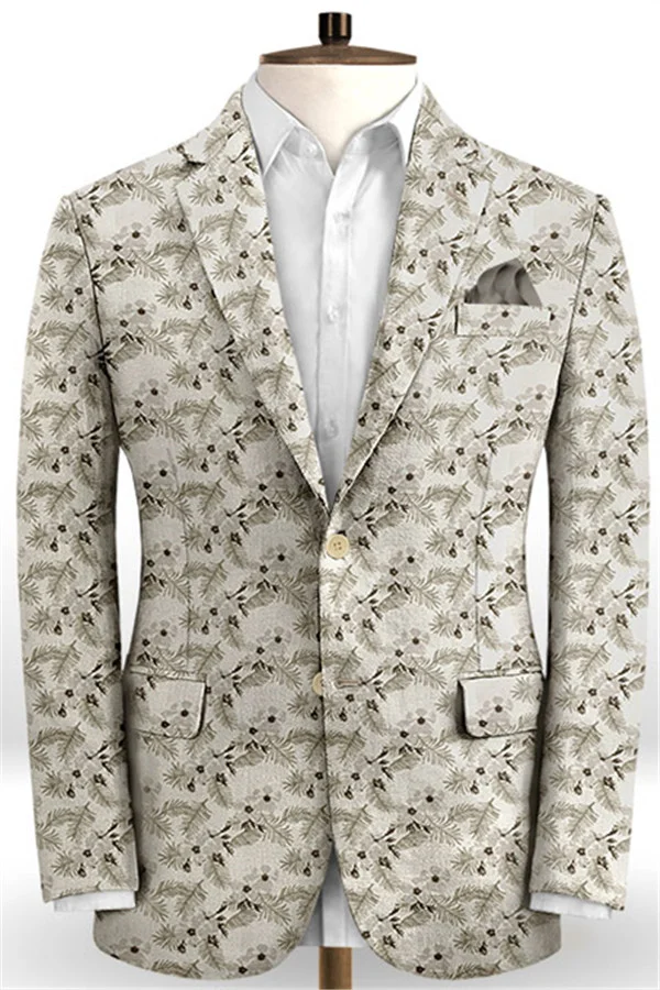 Handsome Flower Printed Chic Prom Outfits For Guys - lulusllly