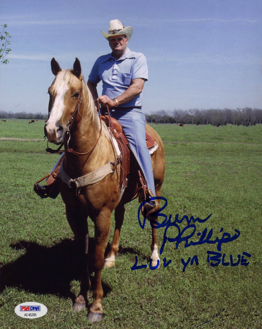 Bum Phillips SIGNED 8x10 Photo Poster painting Luv Ya Blue Houston Oilers PSA/DNA AUTOGRAPHED