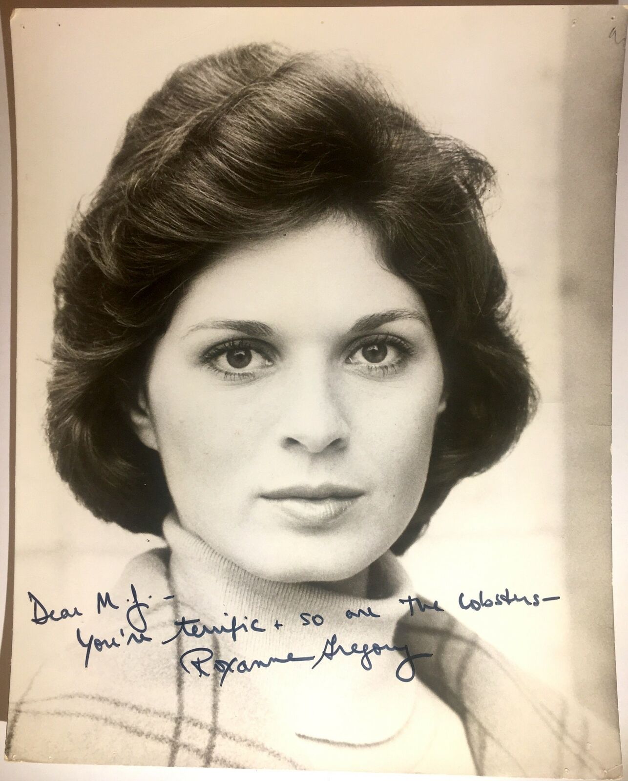 Roxanne Gregory Signed 8x10 Photo Poster painting Trapper John MD Love of Life Actress Autograph