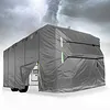 [US Local Warehouse] 420D Oxford Fabric Travel Trailer RV Cover Anti- Trailer Cover for Winter Snow