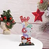 (US Only)2D Flat Christmas DIY Diamond Painting Tabletop Ornaments Kit for Home Office