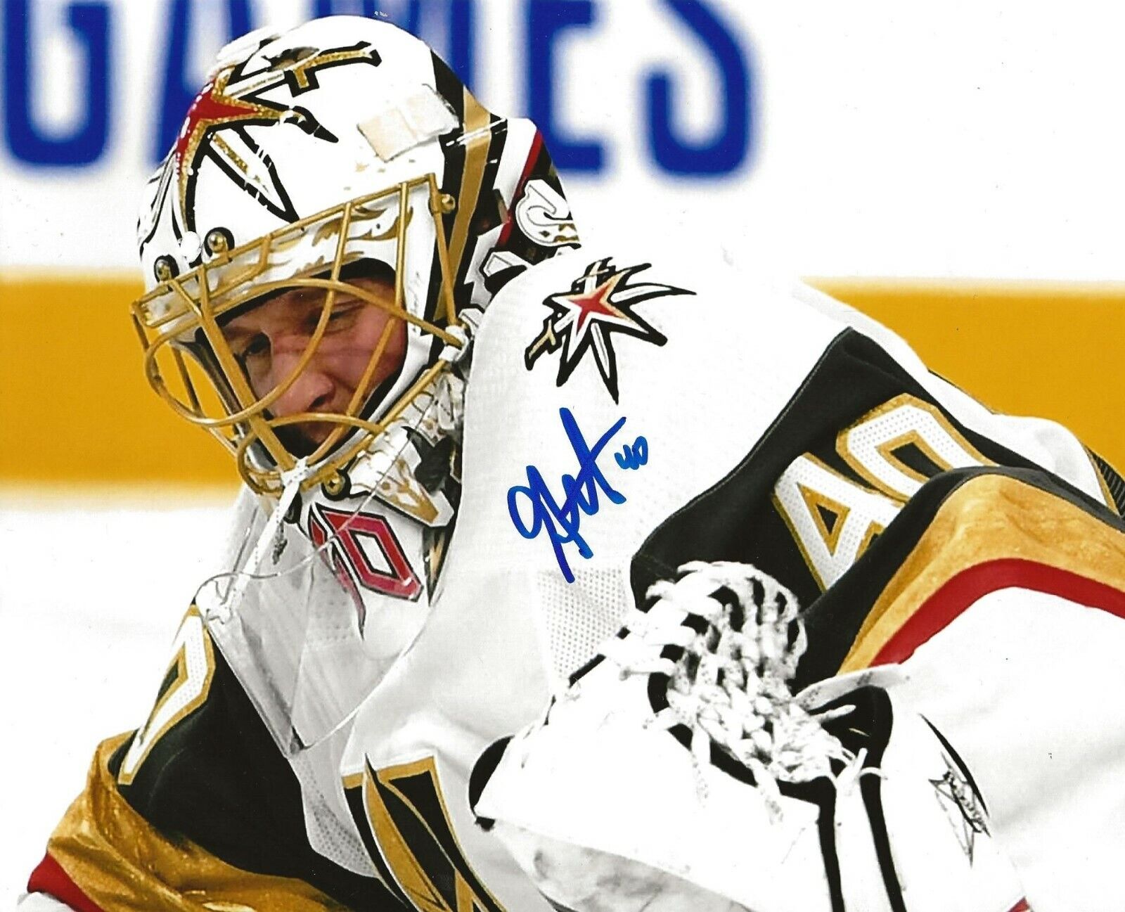 Garret Sparks signed Las Vegas Golden Knights 8x10 Photo Poster painting autographed