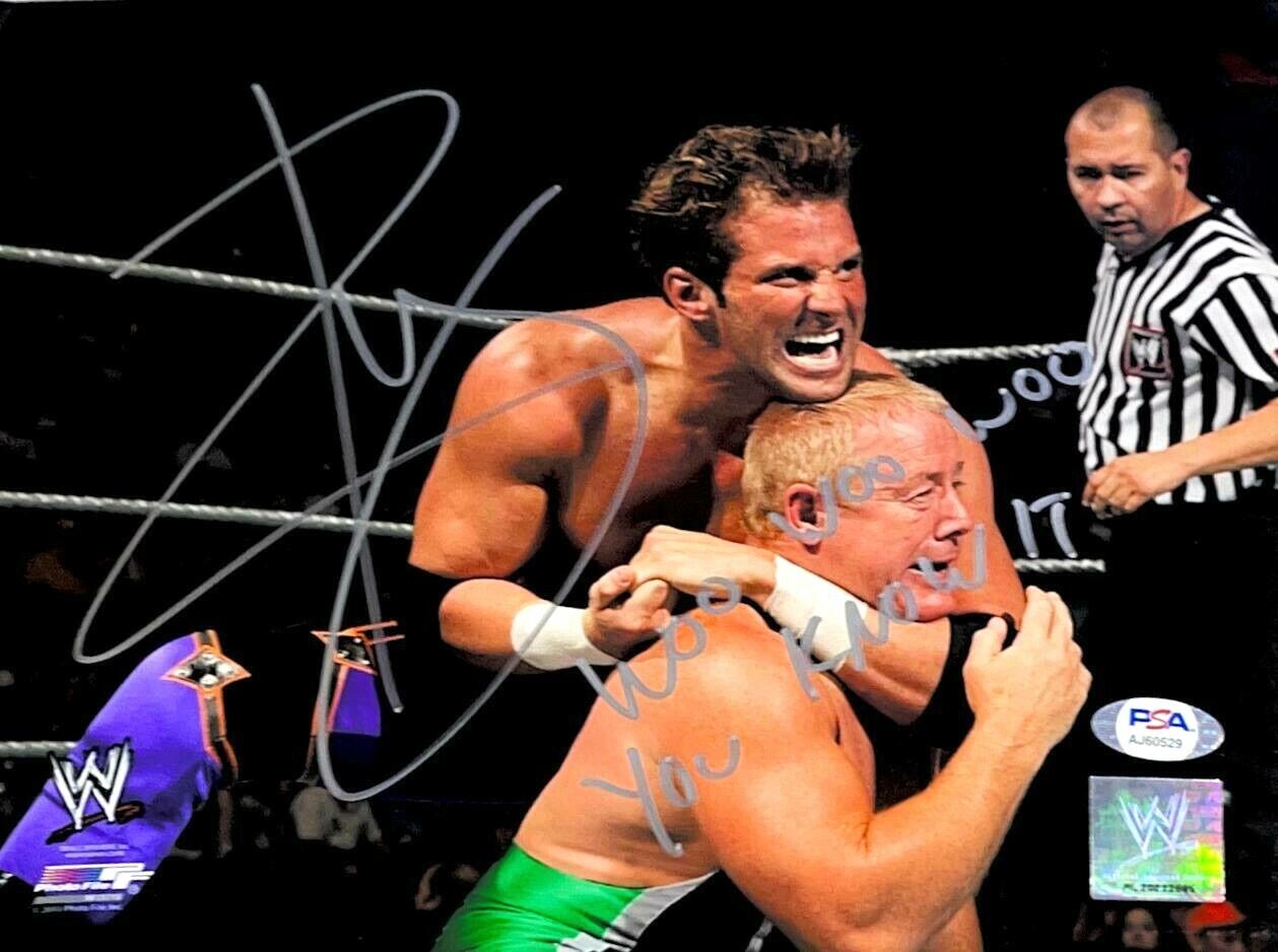 WWE ZACK RYDER HAND SIGNED AUTOGRAPHED 8X10 Photo Poster painting WITH PROOF AND PSA DNA COA 8