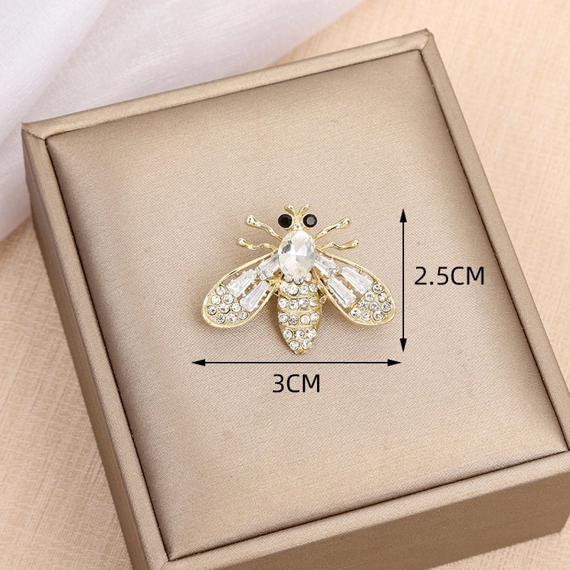 Minimalist Pin Insect Flower Bow Knot Alloy Inlay Zircon Women’s Brooches