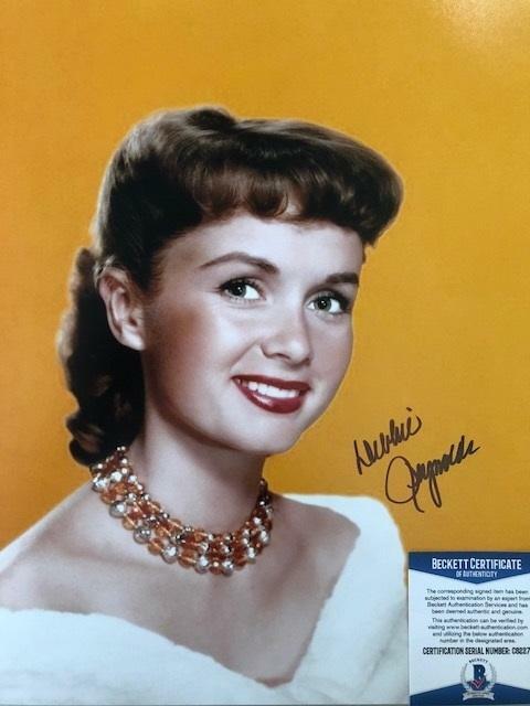 Debbie Reynolds Singin' in the Rain Original Signed 11X14 Photo Poster painting #5 w/Beckett COA