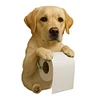 Wall Mount Toilet Paper Roll Holder Dog Shape Paper Stand for Kitchen Bathroom