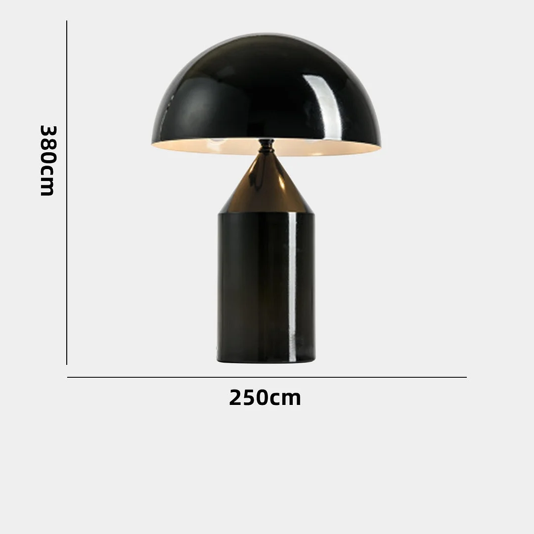 Creative LED Table Lamp Simple Plating Golden Mushroom Reading Light For Living Dining Room Bedroom Bedside Decoration Desk Lamp