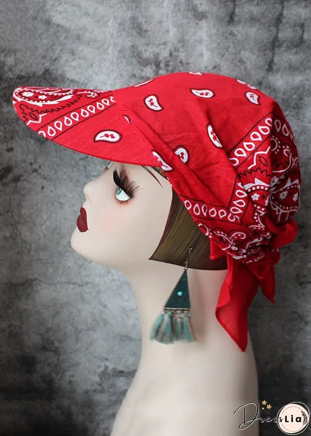 Personalized Hip-Hop Black Cotton Headband Hat